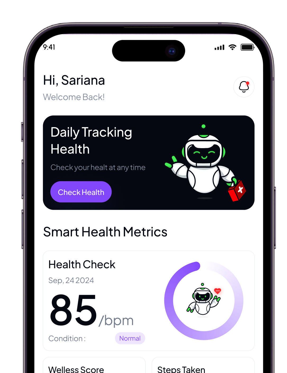 EotoCare app interface showing music therapy session